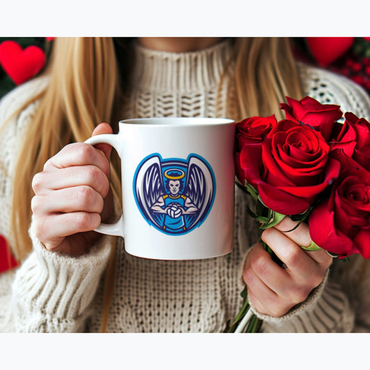 Biały kubek CUK Anioły Toruń