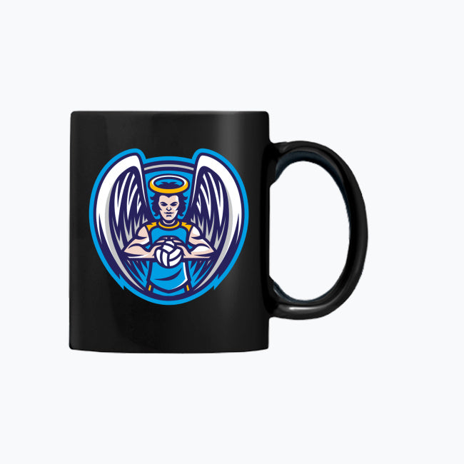 Czarny kubek Premium "Latajcie Wysoko" - CUK Anioły Toruń