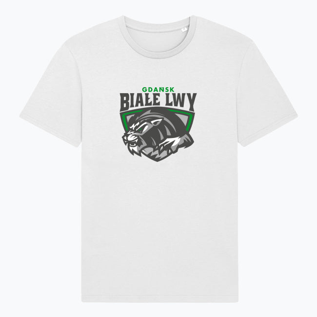 Jasny t-shirt Białe Lwy Gdańsk