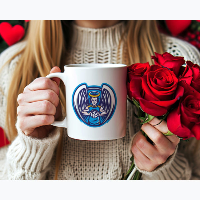 Biały kubek CUK Anioły Toruń